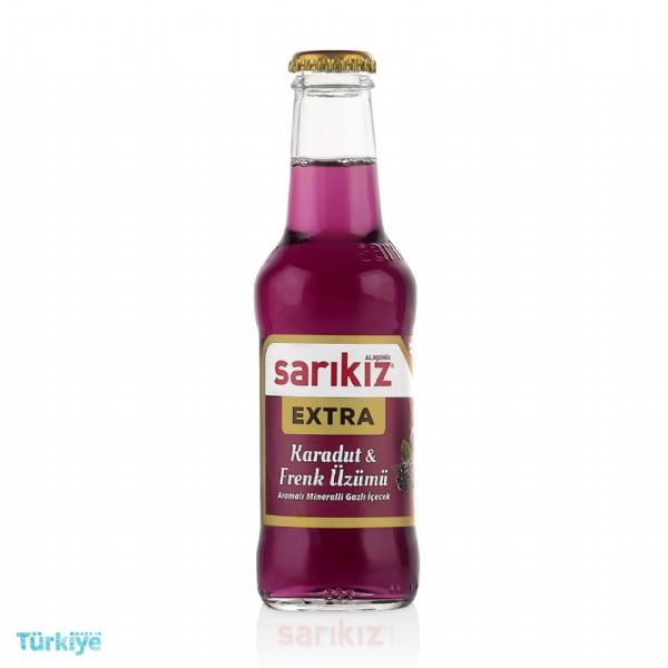 Extra Black Mulberry and Currant Flavored Carbonated Mineral Drink | 200 ml | Sarıkız